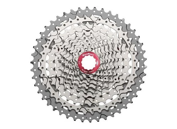 SunRace MTB CSMX3 11-46 10-Delt kassett Sølv, 10-delt, 11-46T, 446 gram 