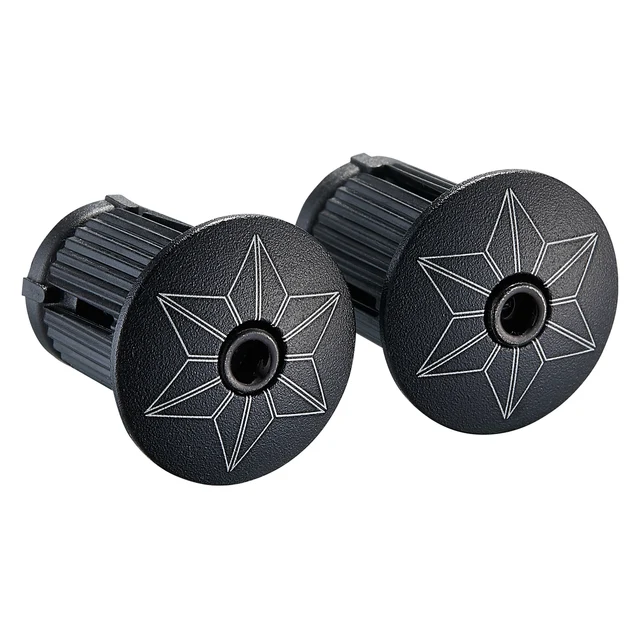 Supacaz Super Sticky Kush Styrlinda Neon Yellow Stars + Ano Black Plugs 