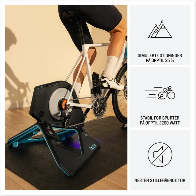 Tacx NEO 2T Smart Zwift Cog Sykkelrulle 2200 watt, Direct Drive, ANT+/Bluetooth 
