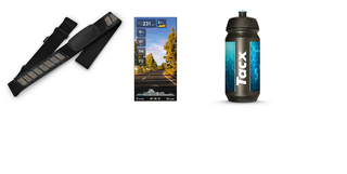 Tacx Flux Promo Bundle HRM-Dual, Flaske og 6 mnd Premium abb
