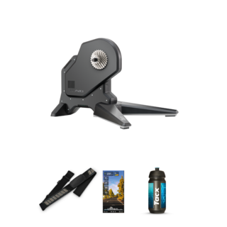 Tacx Flux S Smart Cykeltrainer KAMPANJ HRM-Dual, Flaske och abonnement