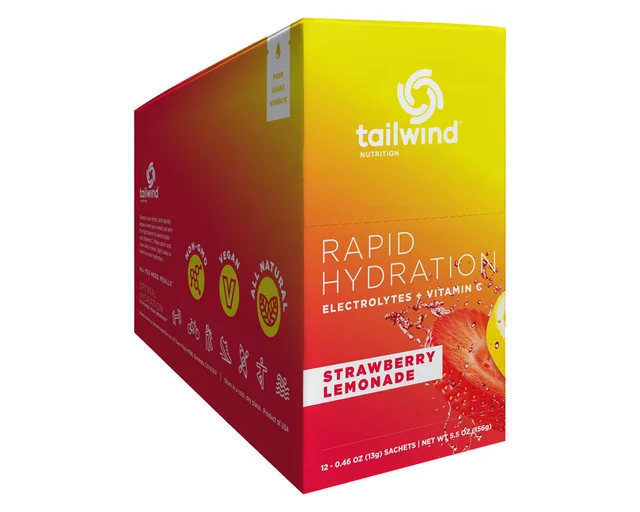 Tailwind Rapid Hydration Drikkepulver Strawberry Lemonade, 12 poser 