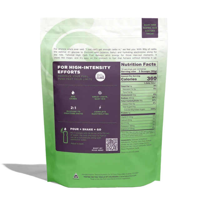 Tailwind High Carb Fuel Large Pulver Ginger Lime, 1472 g 