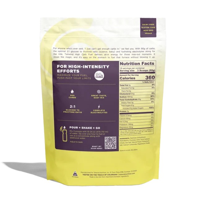 Tailwind High Carb Fuel Large Pulver Lemonade, 1472 g 