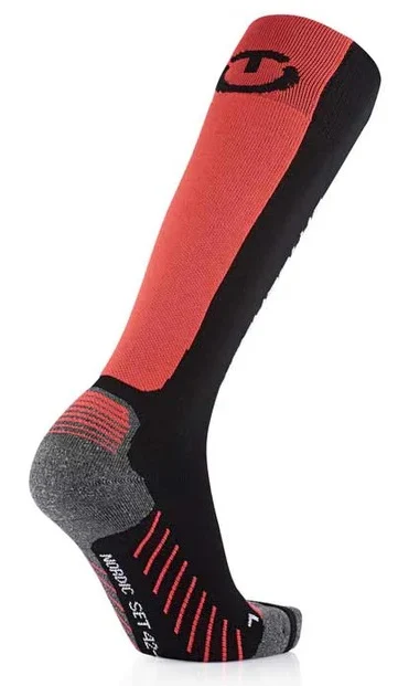 Therm-IC Ultra Warm Nordic Sokker Sort/Rød, Str. XL (45-47) 