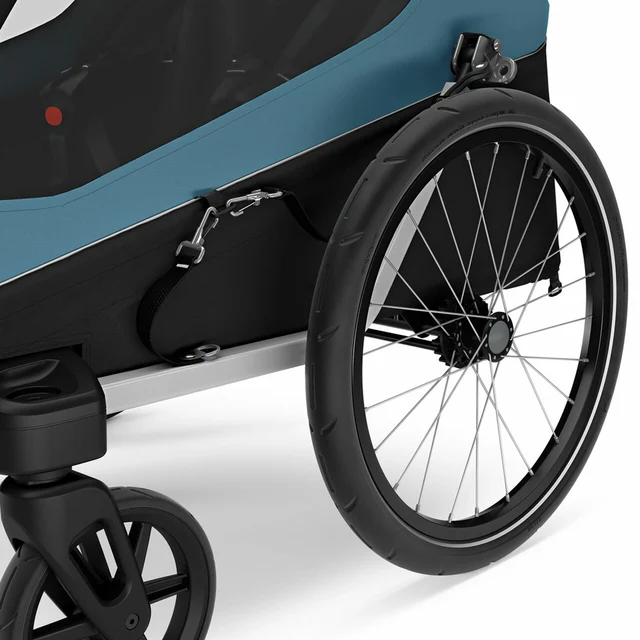 Thule Courier 2 Multi Cykelvogn Aegean Blue, 2 barn, 0-5 år 