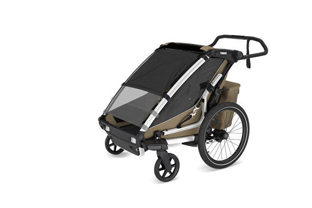 Thule Chariot Cross 2 Gen3 Sykkelvogn Faded Khaki 