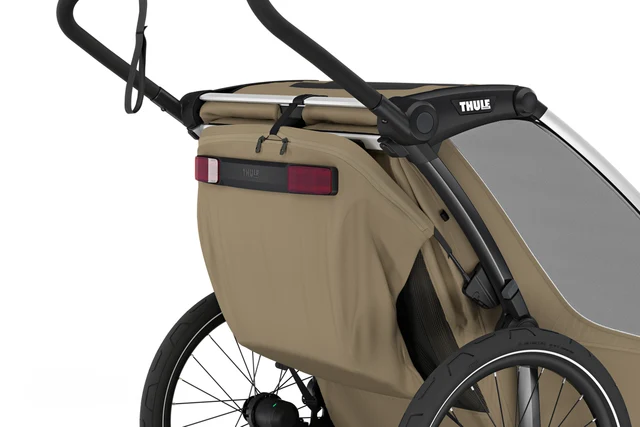Thule Chariot Cross 2 Gen3 Sykkelvogn Faded Khaki, 2-seters 