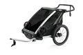Thule Chariot Lite Dubbel Cyckelvagn Agave/Svart, m/cykelsats, l&#228;tt och enkel