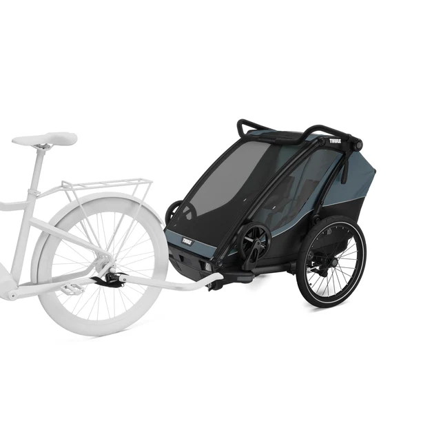 Thule Chariot Cab 2 Sykkel Barnevogn Grå, Romslig sykkelvogn 