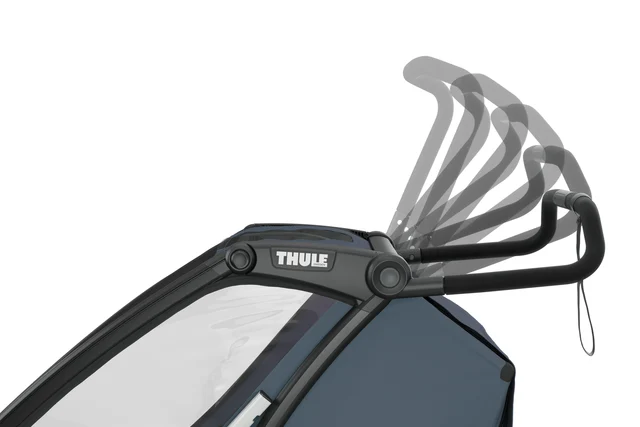 Thule Chariot Cab 2 Sykkel Barnevogn Grå, Romslig sykkelvogn 