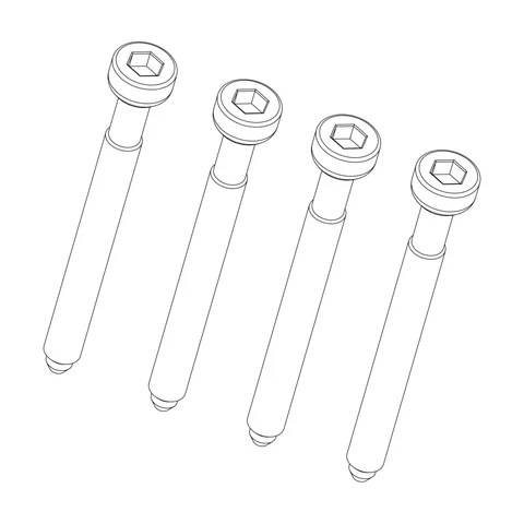 Thule Barneseteskruer M6 x 58 Passer til flere modeller