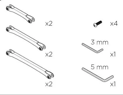 Thule Tour Rack Strut Kit Reservdel til Tour Rack 