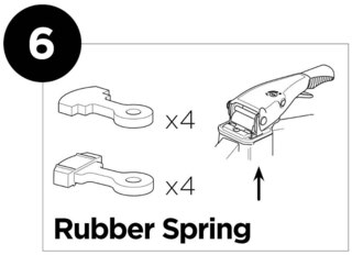 Thule Rubber Spring Kit Reservedel for sykkelstativ