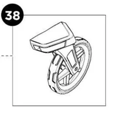 Thule Chariot Front Reservehjul Venstre fronthjul