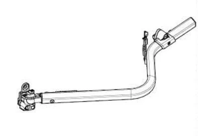 Thule Chariot 2 Hengerdrag Armen mellom sykkel og henger 
