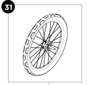 Thule Chariot Cross 20" hjul Til Thule Chariot Cross Gen 3 