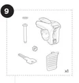 Thule Bike Arm Head Sykkelfeste Reservedel til Thule Sykkelplatformer