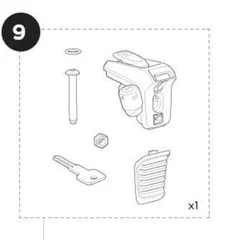 Thule Bike Arm Head Sykkelfeste Reservedel til Thule Sykkelplatformer