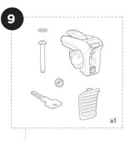 Thule Bike Arm Head Sykkelfeste Reservedel til Thule Sykkelplatformer