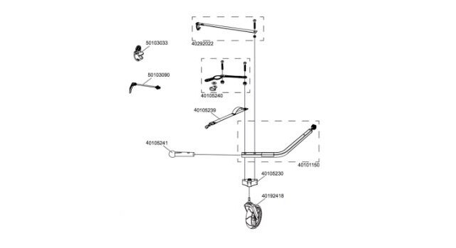 Thule Hitch Strap Replacement Kit Chariot Coaster XT 