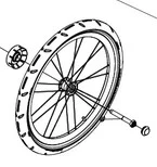 Thule Vogn 20&quot; Hjul For Thule Lite / Cross / Cab