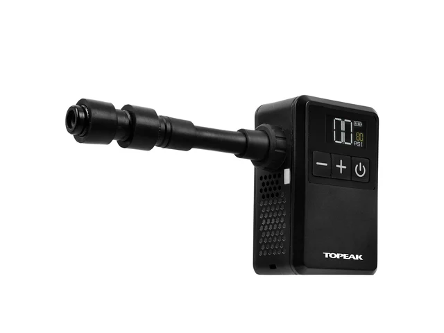 Topeak E-Booster Digital Mini Pumpe Presta, Schrader og Clik ventil 