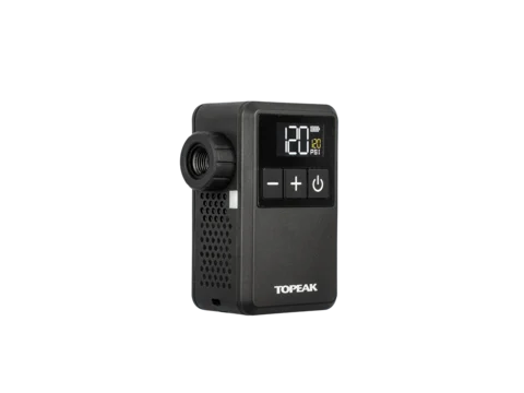 Topeak E-Booster Digital Mini Pumpe Presta, Schrader og Clik ventil