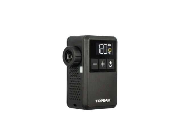 Topeak E-Booster Digital Mini Pumpe Presta, Schrader og Clik ventil 