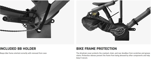 Topeak PakGo EX+ Sykkelkoffert Passer sykler med int. styre og stem 