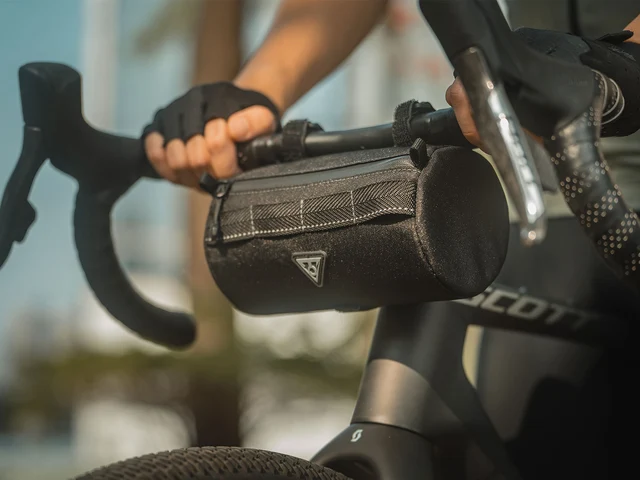 Topeak Tubular Barbag Styreveske Svart, 1.5 L, 94g 