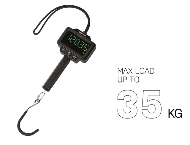 Topeak Team Issue Sykkelvekt 4,5” LCD-skjerm, Opptil 35 mg 