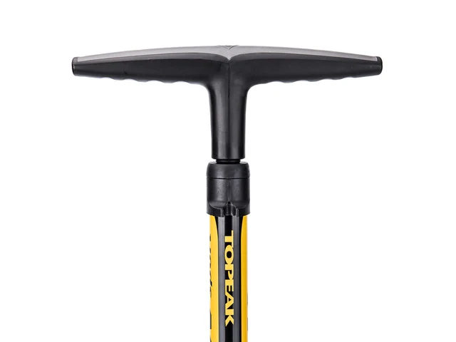 Topeak JoeBlow Sport III Gulvpumpe Gul, 11 Bar / 160 PSI, 1,68 kg 