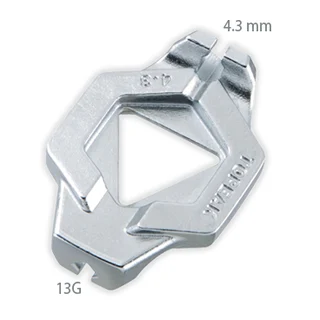 Topeak Eiken&#248;kkel 13G/4.3 mm 13G (3.5 mm) og Shimano 4,3 mm