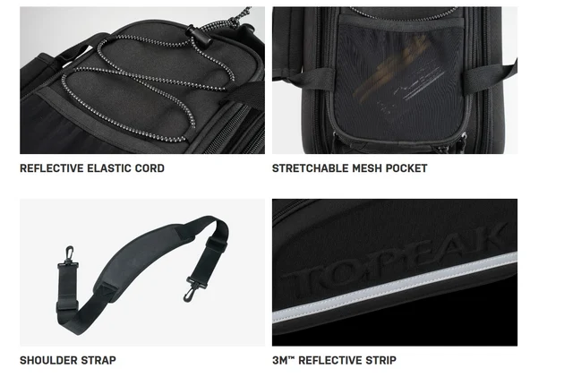 Topeak MTX Trunk Bag DXP Bagasjeveske Sort, 19.4 liter, 1185 gram 