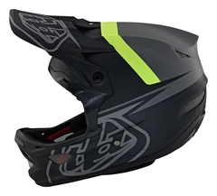 Troy Lee Designs D3 Fiberlite Hjelm Slant Gray, Str. L