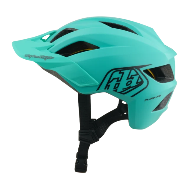 Troy Lee Designs Youth Flowline Hjelm Point Charcoal/Real Teal, Str. Y/OS 