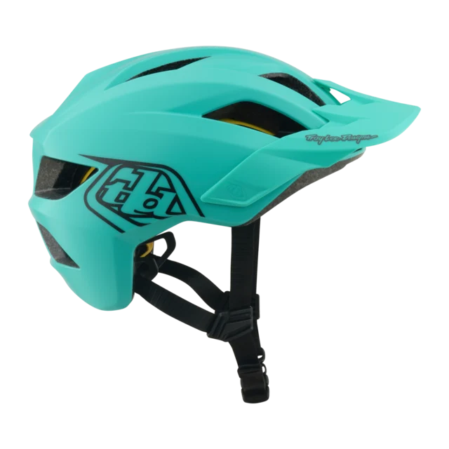 Troy Lee Designs Youth Flowline Hjelm Point Charcoal/Real Teal, Str. Y/OS 