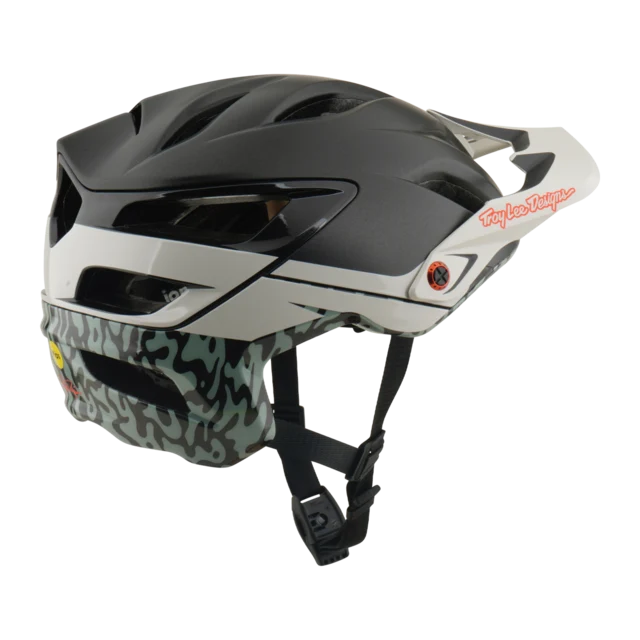 Troy Lee Designs A3 MIPS Hjelm Halo Charcoal/Pumice Str, XS/S 
