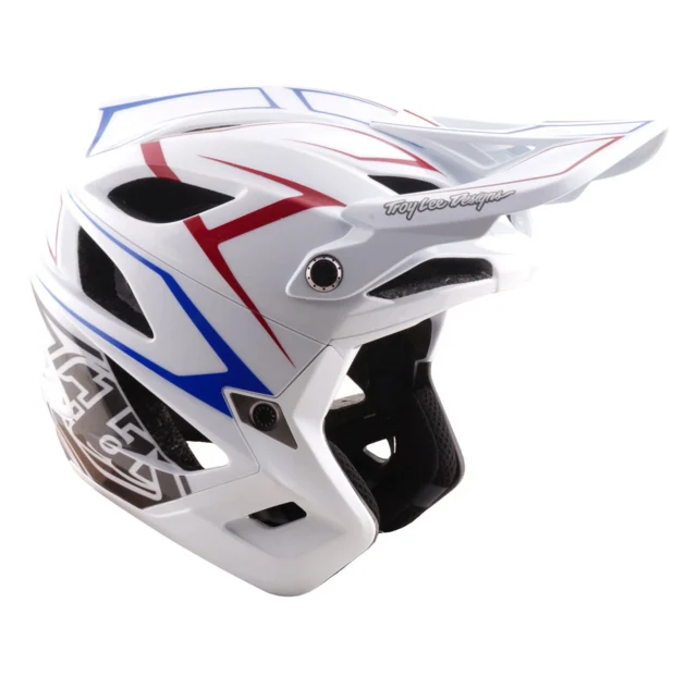 Troy Lee Designs Stage Stunt MIPS Hjelm Pinstripe White, Str. XS/S 