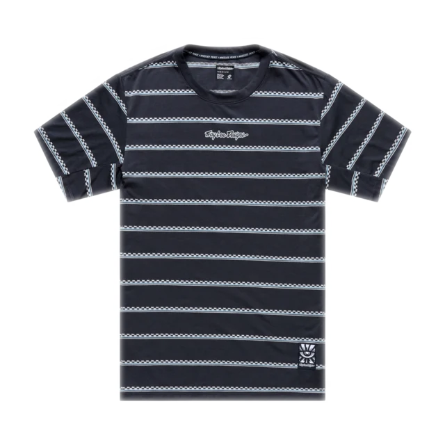 Troy Lee Designs Skyline SS Sykkeltrøye Checked Out Carbon, Str. L 