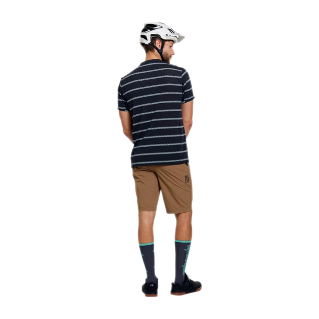 Troy Lee Designs Skyline SS Sykkeltrøye Checked Out Carbon, Str. L 