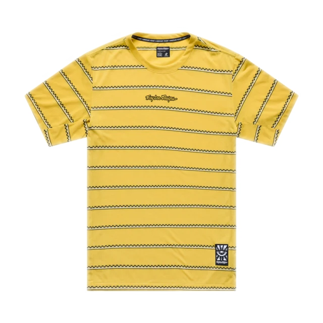 Troy Lee Designs Skyline SS Sykkeltrøye Checked Out Butter, Str. L 