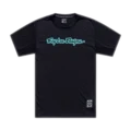 Troy Lee Designs Skyline SS Sykkeltrøye Signature Black/Real Teal, Str. L