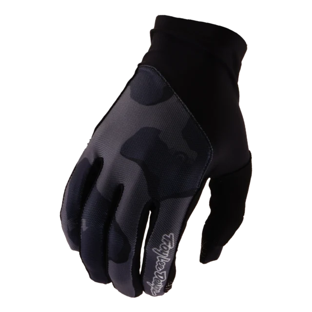 Troy Lee Designs Flowline Hansker Flow Camo Carbon, Str. M 