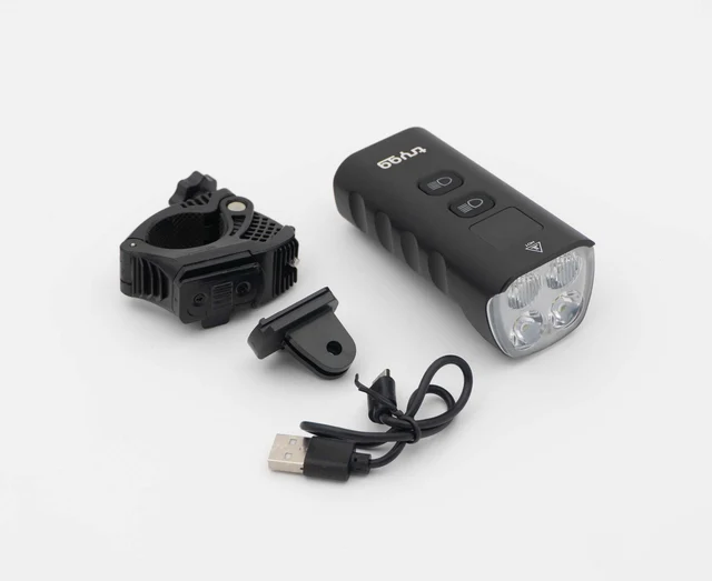 Trygg Polaris Urban 2000L Sykkellys 2000 lumen, Integrert batteri, 246 gram 