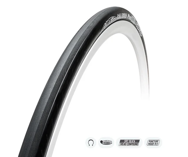 Tufo Calibra Plus 25 Clincher Dekk Sort, 700x25, 240 TPI, 6-10 Bar, 210 gr 