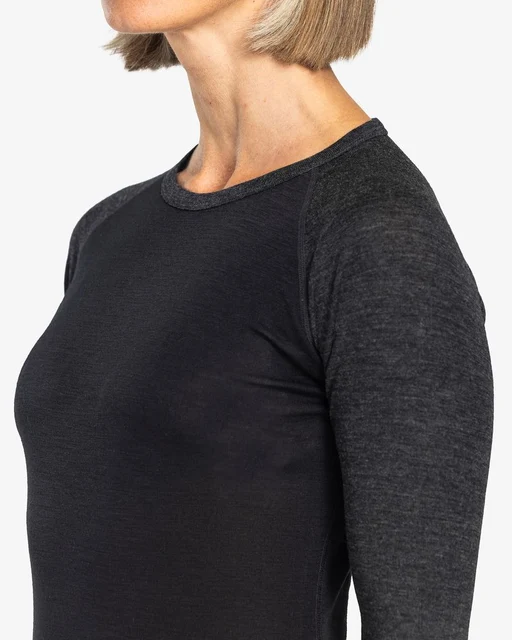 Ulvang Rav Base Crew Dam Base Layer Topp Extremt mjuk och klådfri ullblandning 