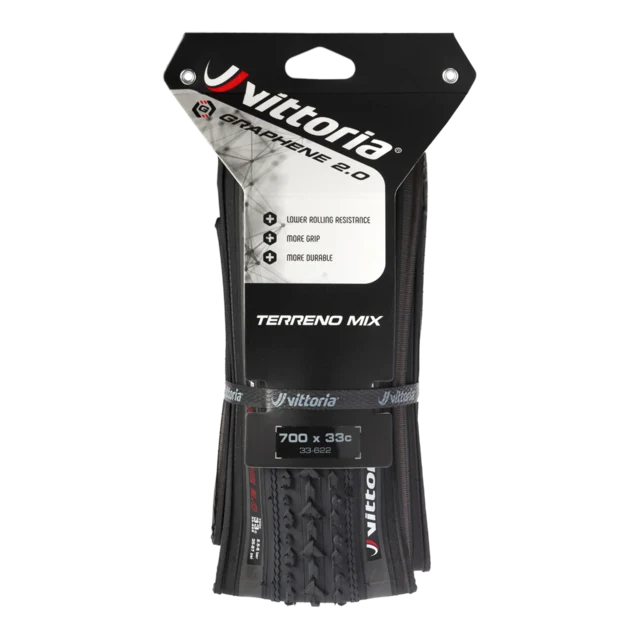 Vittoria Terreno Mix Däck Black, 33-622, Gravel och CX, Vikbar 