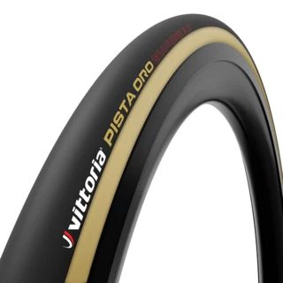 Vittoria Pista Oro Tubular G2 Banedekk Sv&#230;rt raskt TLR til velodrom 23/25-622